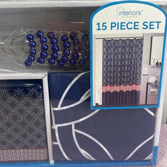 NEW 15 Piece Complete Bath Set - Picture 4 of 9